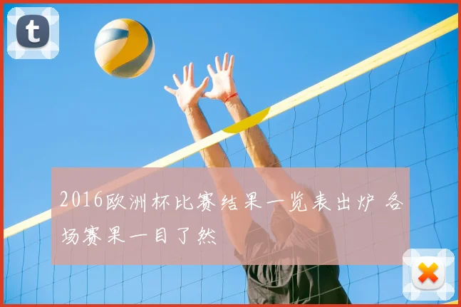 2016欧洲杯比赛结果一览表出炉 各场赛果一目了然