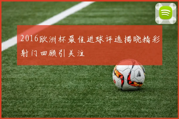 2016欧洲杯最佳进球评选揭晓精彩射门回顾引关注